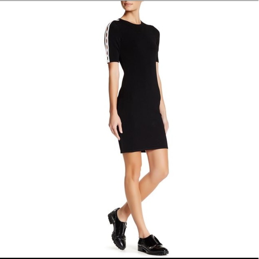 Opening Ceremony Black Knit Bodycon Dress Medium